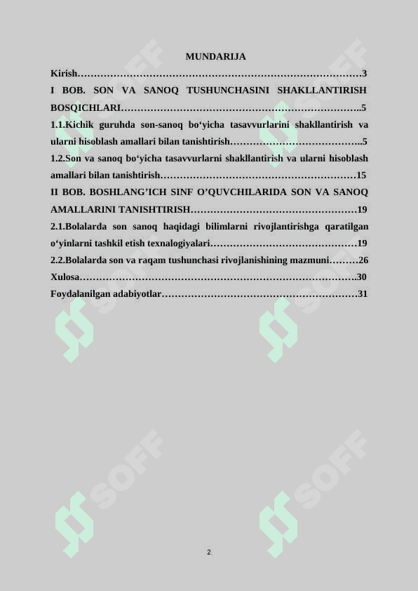 SON VA SANOQ TUSHUNCHASINI SHAKLLANTIRISH BOSQICHLARI 2