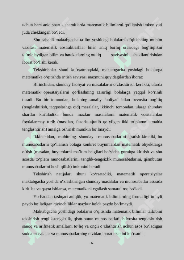 SON VA SANOQ TUSHUNCHASINI SHAKLLANTIRISH BOSQICHLARI 6