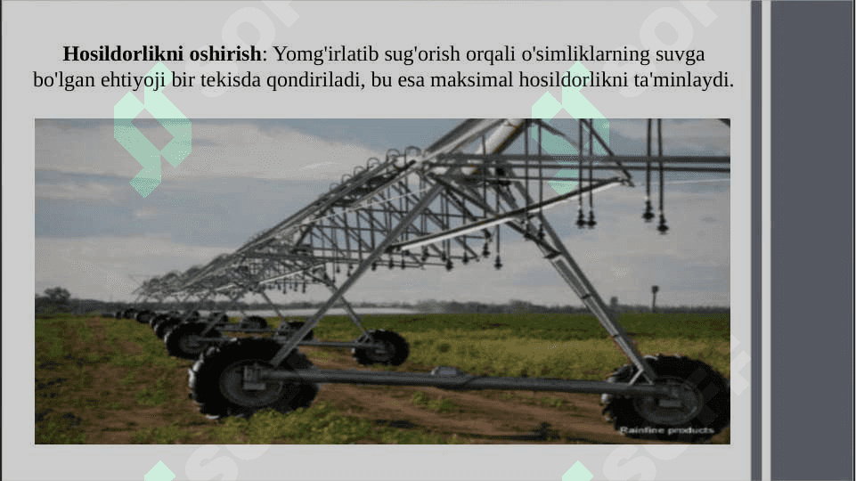 Yomg'irlatib sug'orish mashinalari 5