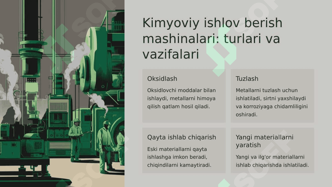 Kimyoviy ishlov berish mashinalari va ularning innavatsion yechimlari. 3