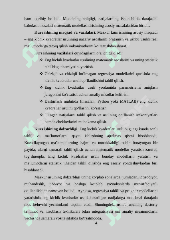 Kurs ishi___Eng kichik kvadratlar usuli. 4