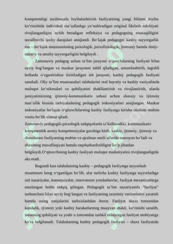 INGLIZ TILI FANI O‘QITUVCHILARINI TAYYORLASHNING AMALIYOT HISOBOTI 8