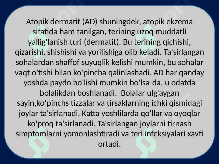 Atopik dermatit 2