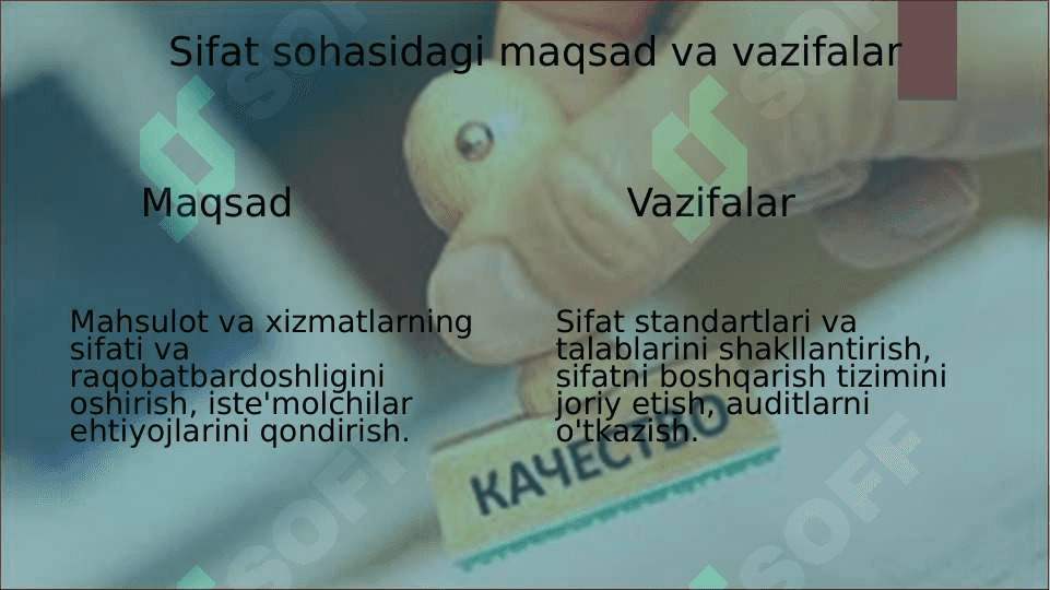 Sifat sohasida davlat siyosatini shakllantirish 3