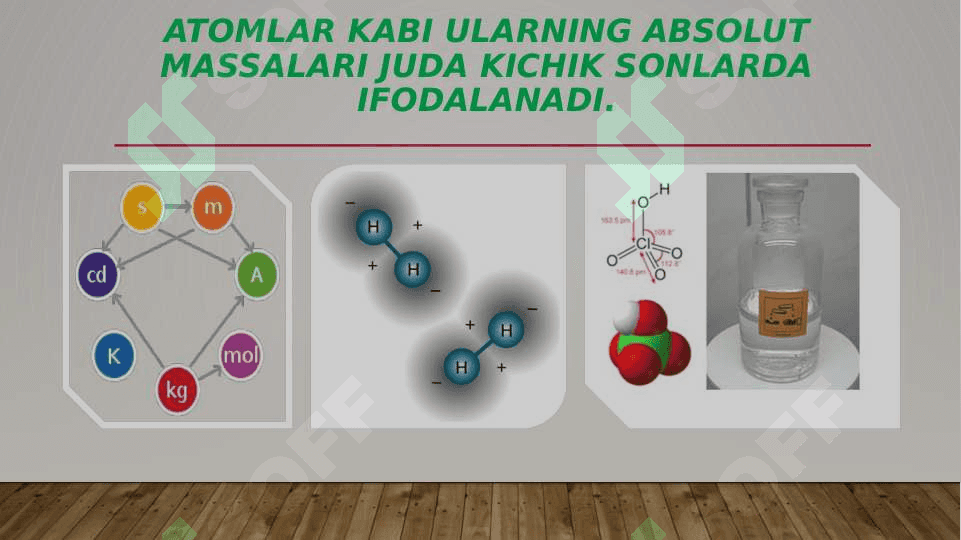 Atom massa.Molekulyar massa.modda miqdori va allotropiya 4