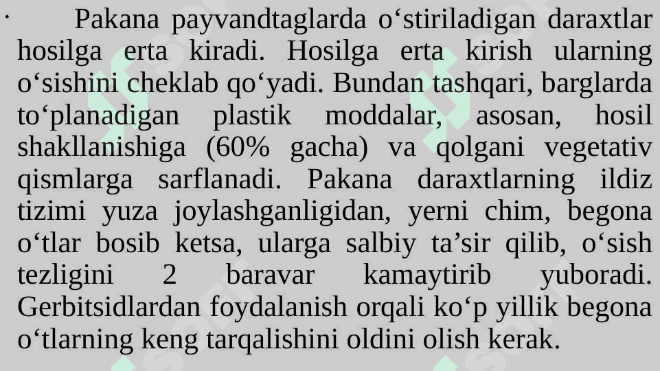 Meva o‘simliklarining intensiv standart navlarini tavsifi 2