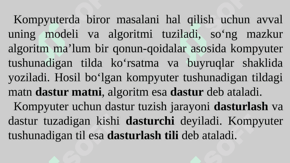 Dasturlash tillari 2