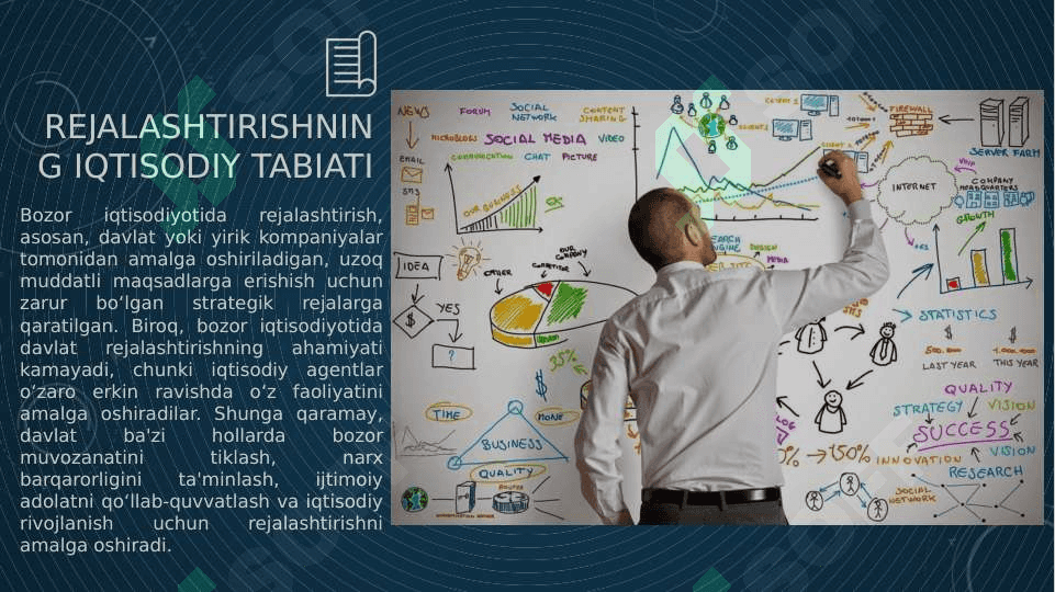 Bozor iqtisodiyoti sahroitlarida rejalashtirish va bashorat qilishning iqtisodiy tabiati va obyektiv zaruriyati 3