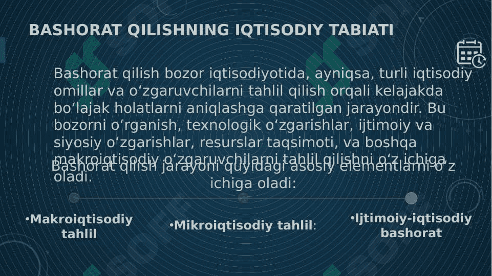 Bozor iqtisodiyoti sahroitlarida rejalashtirish va bashorat qilishning iqtisodiy tabiati va obyektiv zaruriyati 4