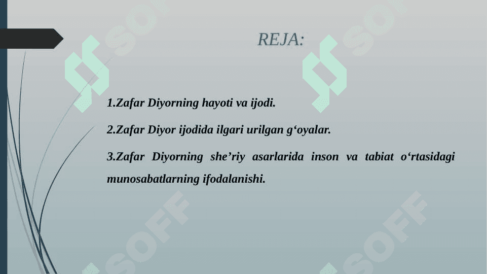 ZAFAR DIYOR HAYOTI VA IJODI 2