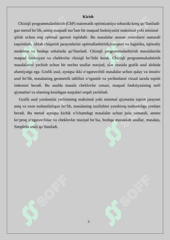 Chiziqli programmalashtirish masalasini grafik usulda yechish 3