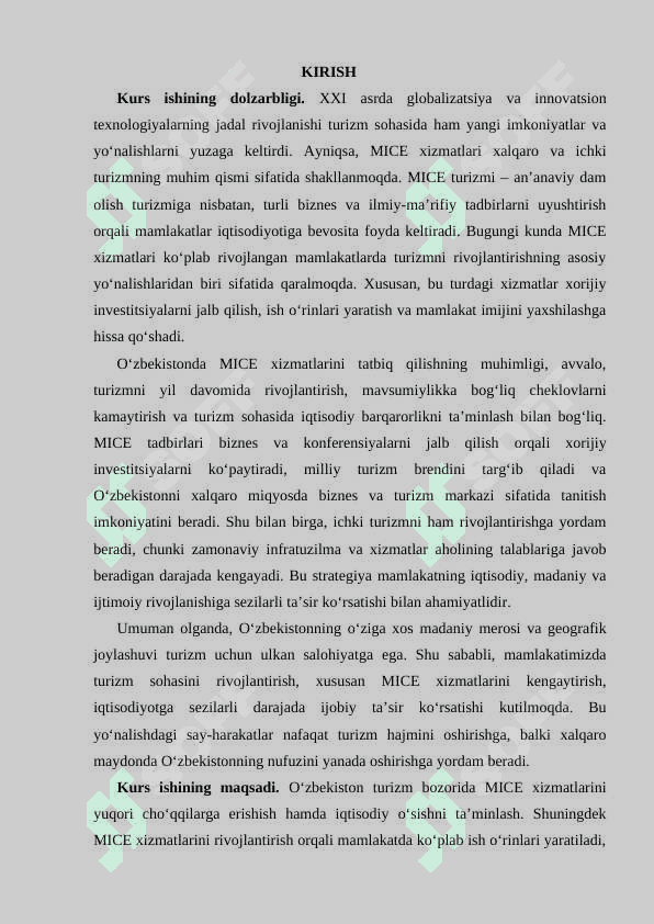 O‘zbekiston turizm bozorida MICE xizmatlarini tatbiq qilish strategiyalari 3