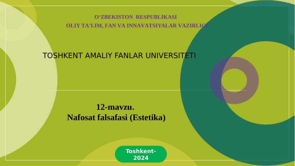 Nafosat falsafasi (Estetika)