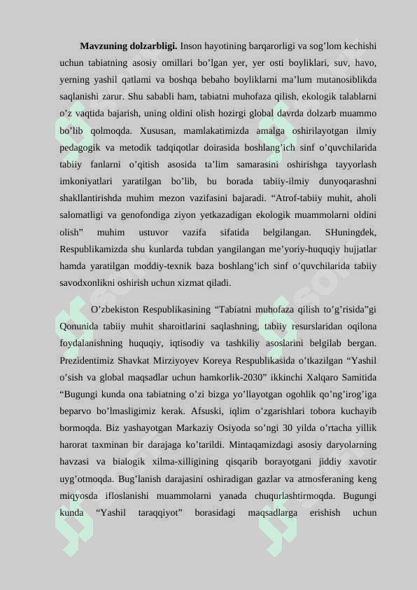 BOSHLANG’ICH SINFLARDA "TABIIY FANLARNI O’QITISHDA EKSKURSIYALARNI TASHKIL ETISH 3