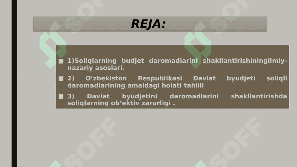 SOLIQSIZ DAROMADLARNING MOHIYATI VA ZARURLIGI 2