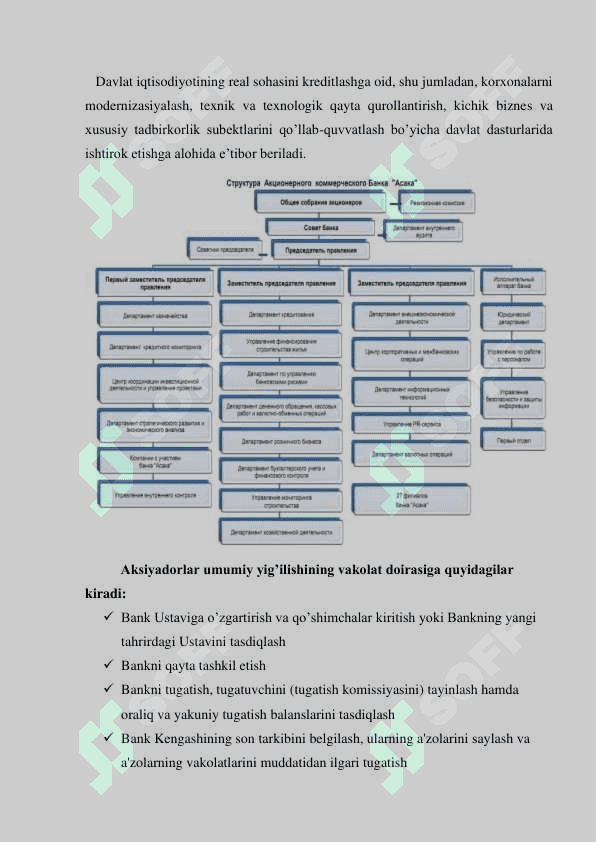 HISOBOT "BANK ISHI" TA’LIM YO'NALISHI BO'YICHA ISHLAB CHIQARISH AMALIYOTI 8