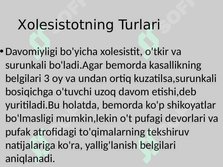SURUNKALI XOLESISTIT 3