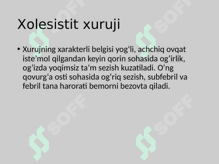 SURUNKALI XOLESISTIT 8