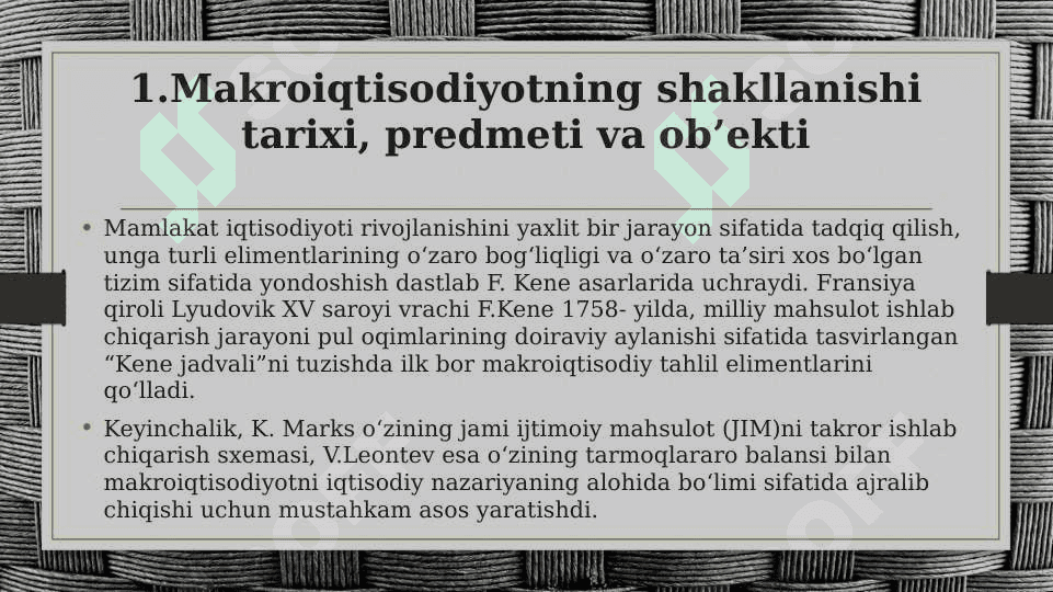 Makroiqtisodiyot fanining predmeti va ob’ekti,tadqiqot usullari 3