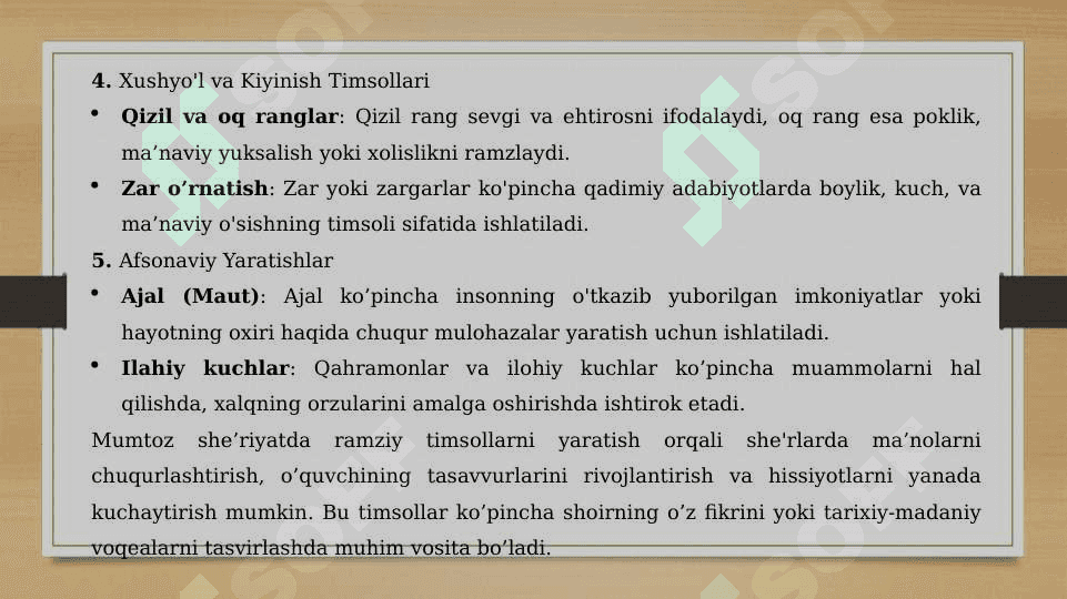 O‘zbek mumtoz adabiyotida ramziy timsollardan foydalanish uziga xos jihatlari 6