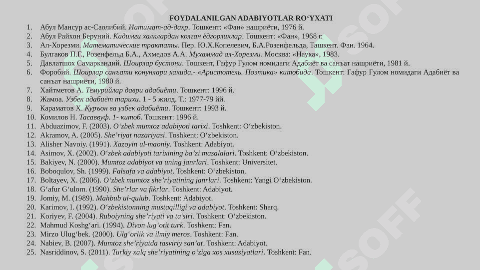 O‘zbek mumtoz adabiyotining tur va janirlari 3