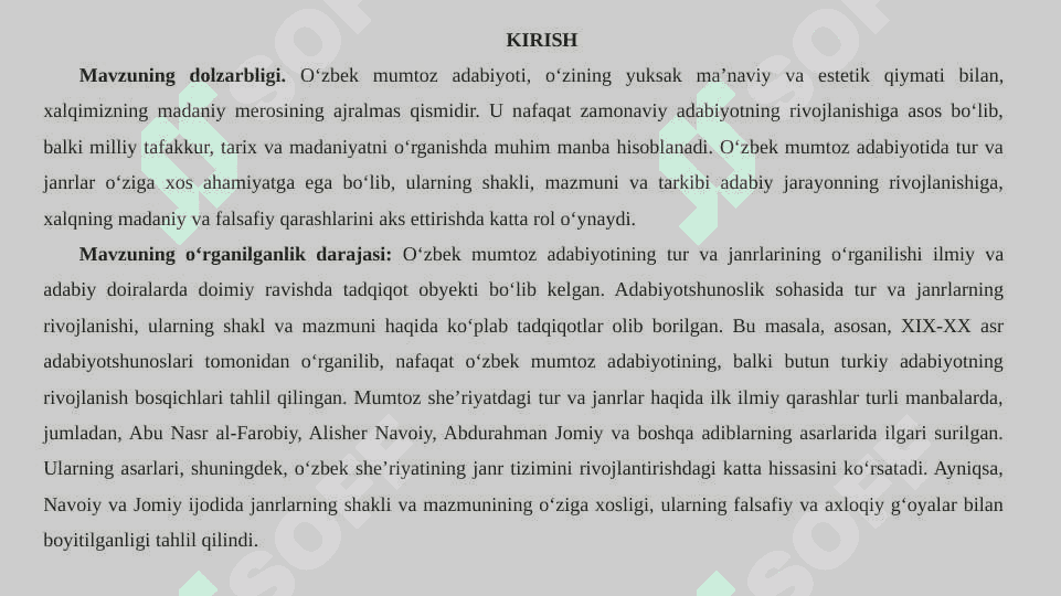 O‘zbek mumtoz adabiyotining tur va janirlari 4