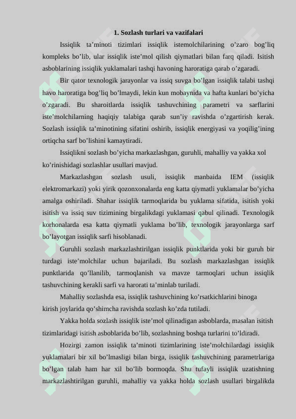 ISSIQLIK BERISHNING ROSTLASH USULLARI 2