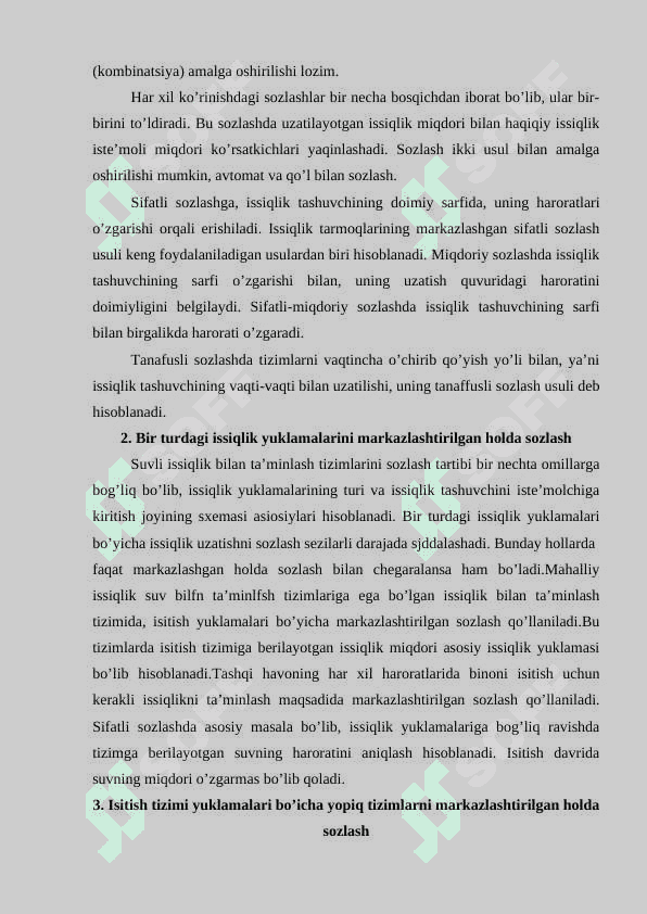 ISSIQLIK BERISHNING ROSTLASH USULLARI 3