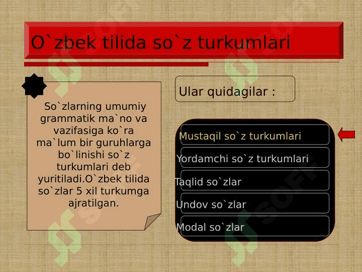 Mustaqil so’z turkumlari 4