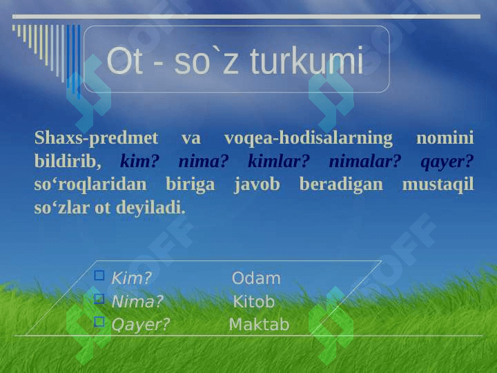 Mustaqil so’z turkumlari 5