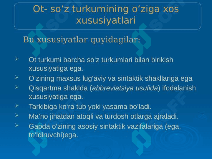 Mustaqil so’z turkumlari 6