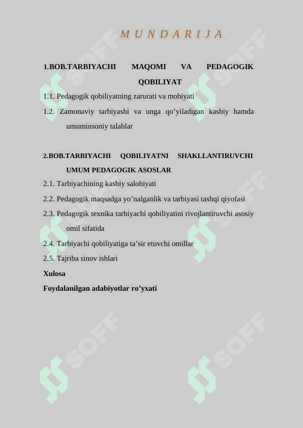 TАRBIYACHI QОBILIYATLАRI VА ULАRDАN MАSHG’ULОTLАRDА FОYDАLАNISH 2