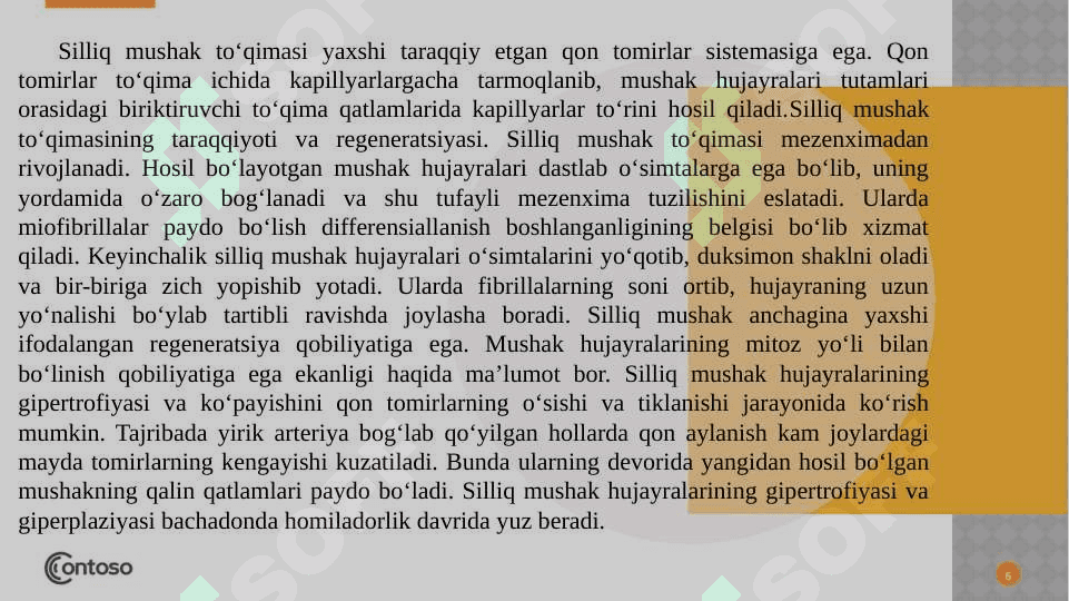 Muskul to’qimasi 6
