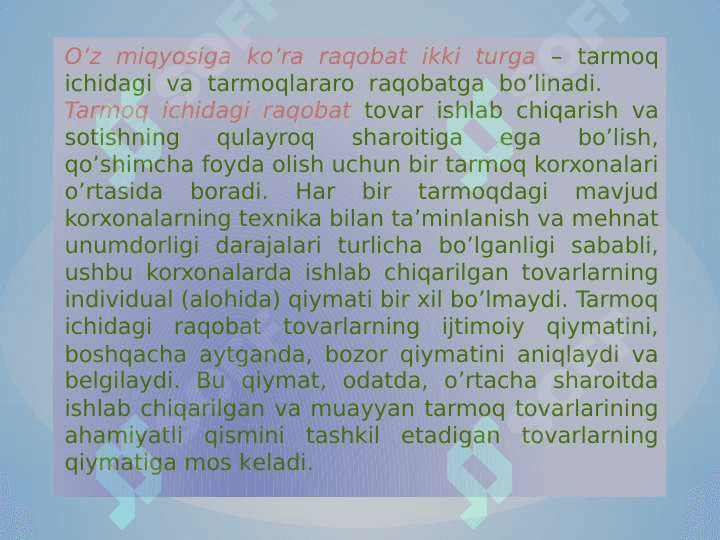RAQOBATNING MOHIYATI VA SHAKLLARI 7