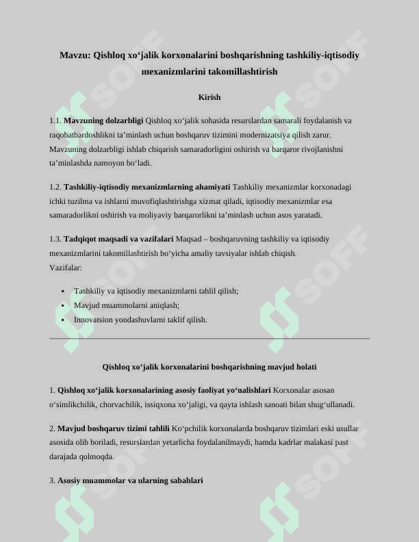 Transport xizmatlarini boshqarishning tashkiliy-iqtisodiy mexanizmlarini takomillashtirish 2