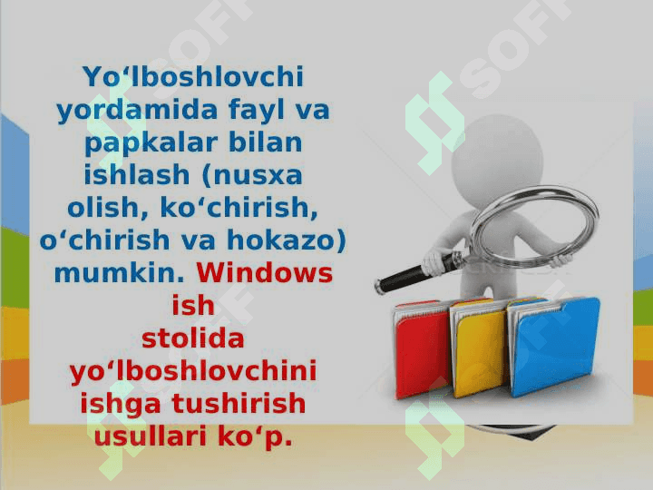 “WINDOWS OPERATSION SISTEMASI” MAVZUSINI O’QITISHDA MODULLI DIDAKTIK O’YINLI TEXNOLOGIYALARDAN FOYDALANISH 4