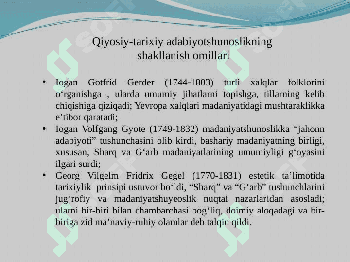 Qiyosiy-tarixiy metod va adabiy komparativistika orasidagi farqlar haqida 3