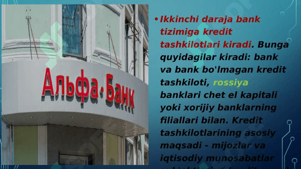 Rossiya federatsiyasi bank tizimi 3