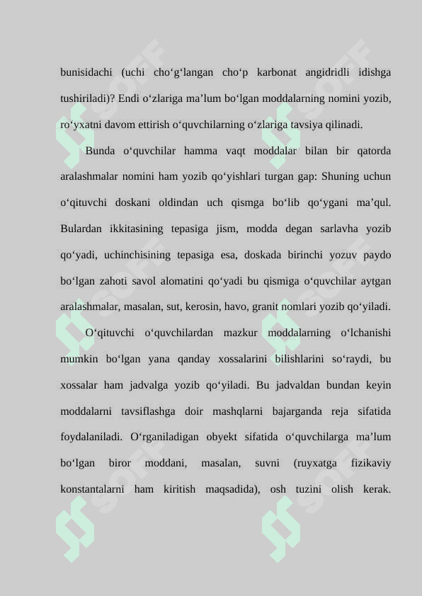 BOSHLANG‘ICH KIMYOVIY TUSHUNCHALARNI O‘QITISH METODIKASI 7