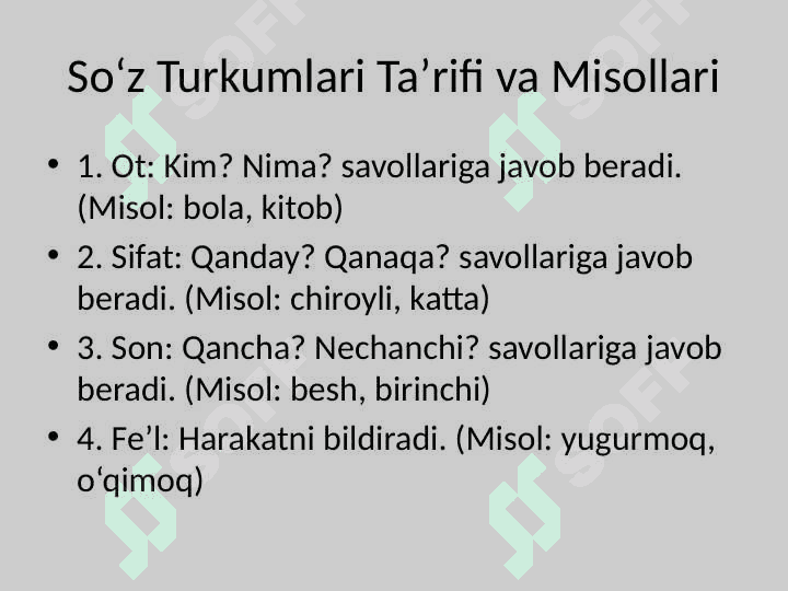 Oʻzbek tilidagi soʻz turkumlari 3