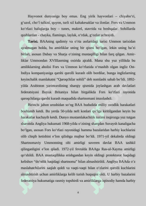 Birlashgan Arab Amirliklari Xalqaro turizmi. 6
