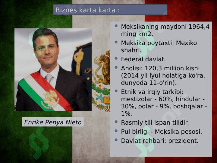 Meksika davlati haqida 2