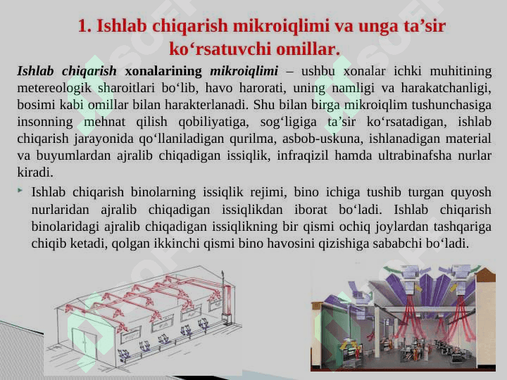 Ishlab chiqarish sanitariyasi va gigienasi, me’yorlari pptx 4