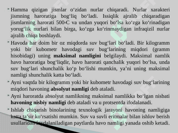 Ishlab chiqarish sanitariyasi va gigienasi, me’yorlari pptx 6