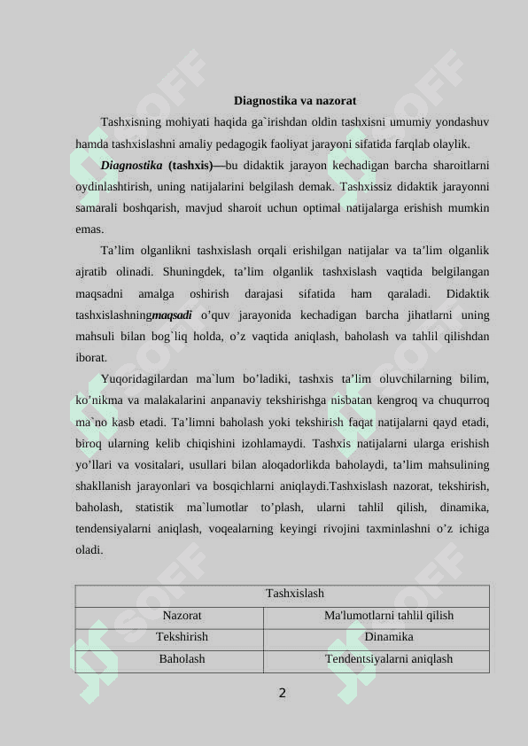 Pedogodik  diagnostikaning  mazmuni  va ahamiyati 2