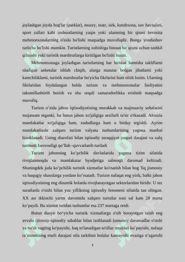 Turizm va mehmonxona xo’jaligi korxonalarida mehnatni tashkil etish va xodimlarni boshqarish 3