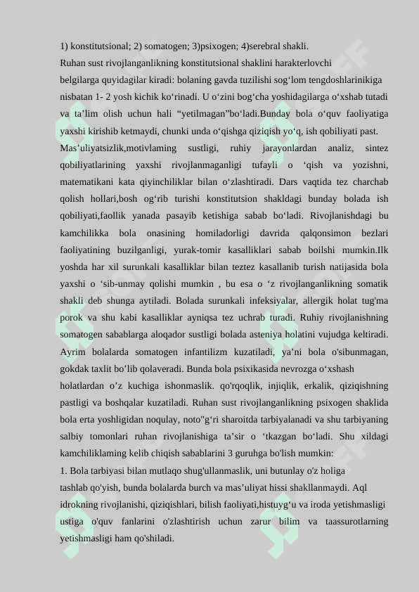 Ruhiy rivojlanishi sustlashgan bolalar taʼlim tarbiyasi 4