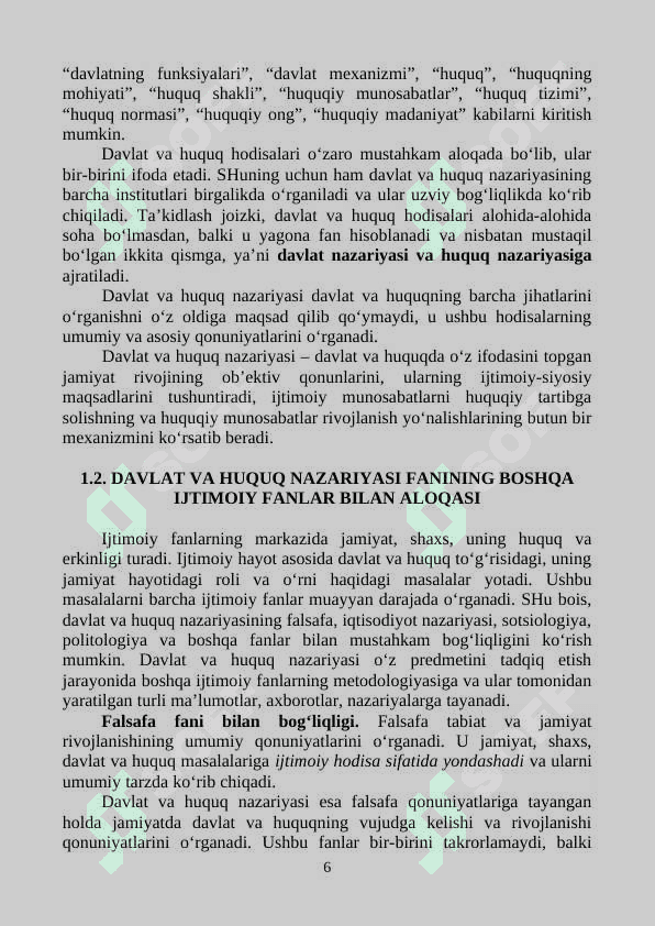 DAVLAT VA HUQUQ NAZARIYASI 6