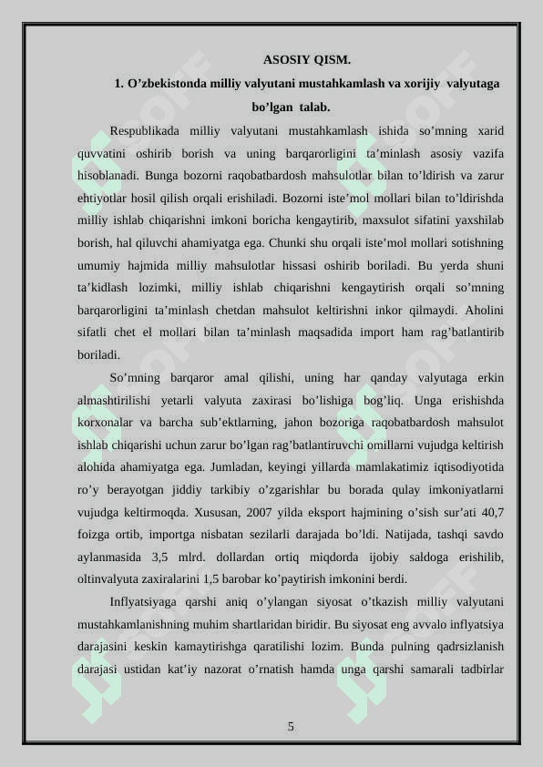 Valyuta kursi. 5