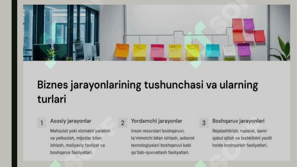 Biznes jarayonlarining ahamiyati 4